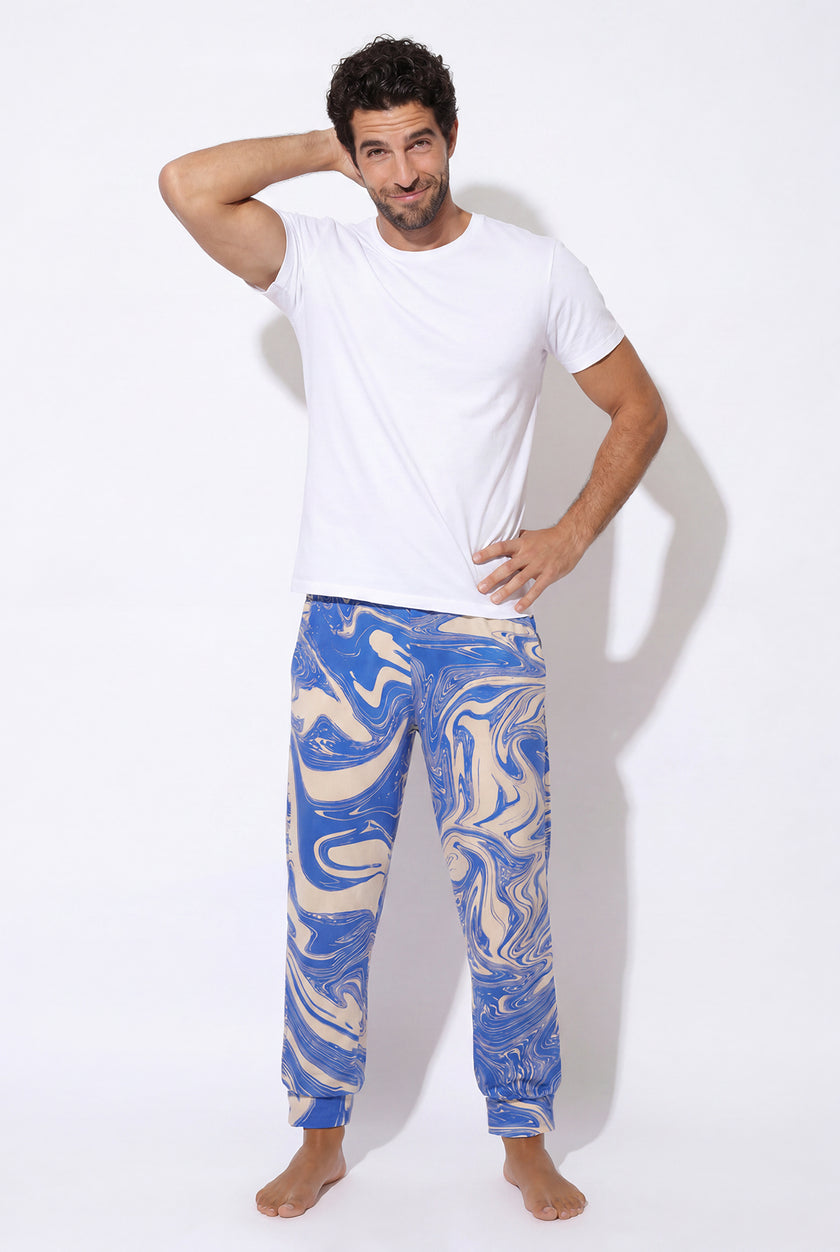 Women's - Cloud jogger performance blend (thalassa marble - blue)