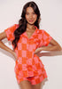 Women's - Catnapper Set - Big Check (Orange & Pink)