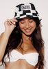 Bucket Hat - Big Check (Black & White)
