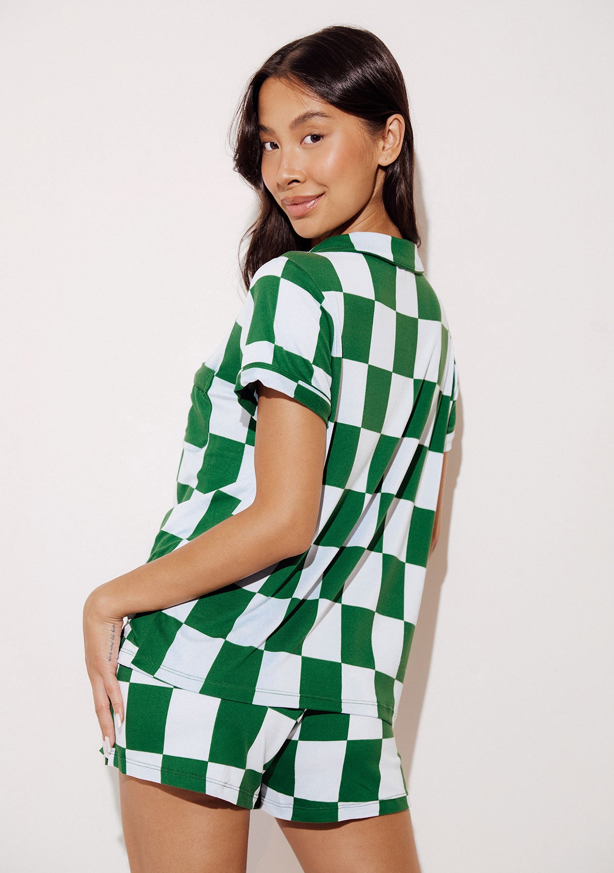 Women's - Catnapper Set - Big Check (Verdant Green)