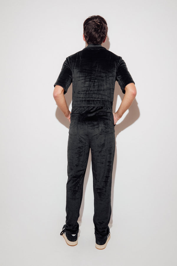 Men's - Aprés Velour Jumpsuit - Black