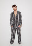 Men's - The Snoozer Set - Geometric Wave (Black & White)