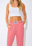 Women's - Slacker Performance Blend (Red White Stripe)