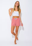Women's - Catnapper Set (Red White Stripe)
