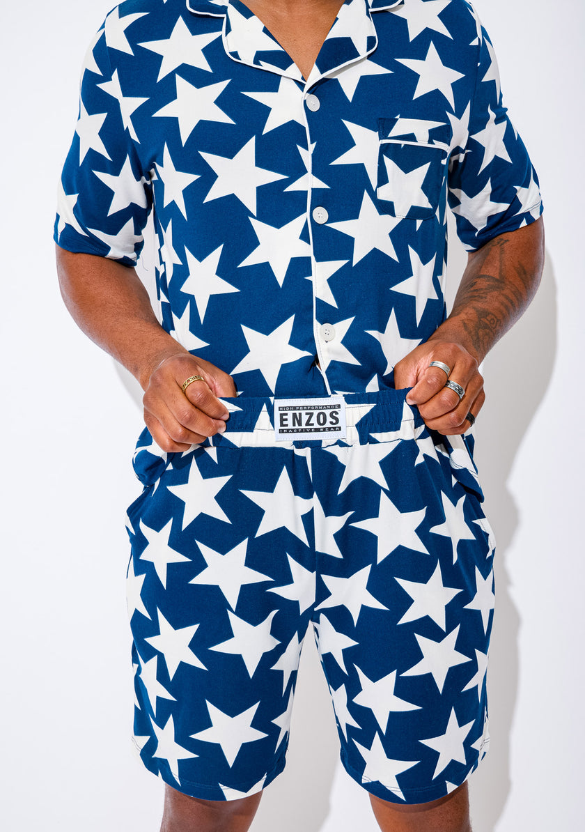 Men's - Catnapper Set (Navy White Star)