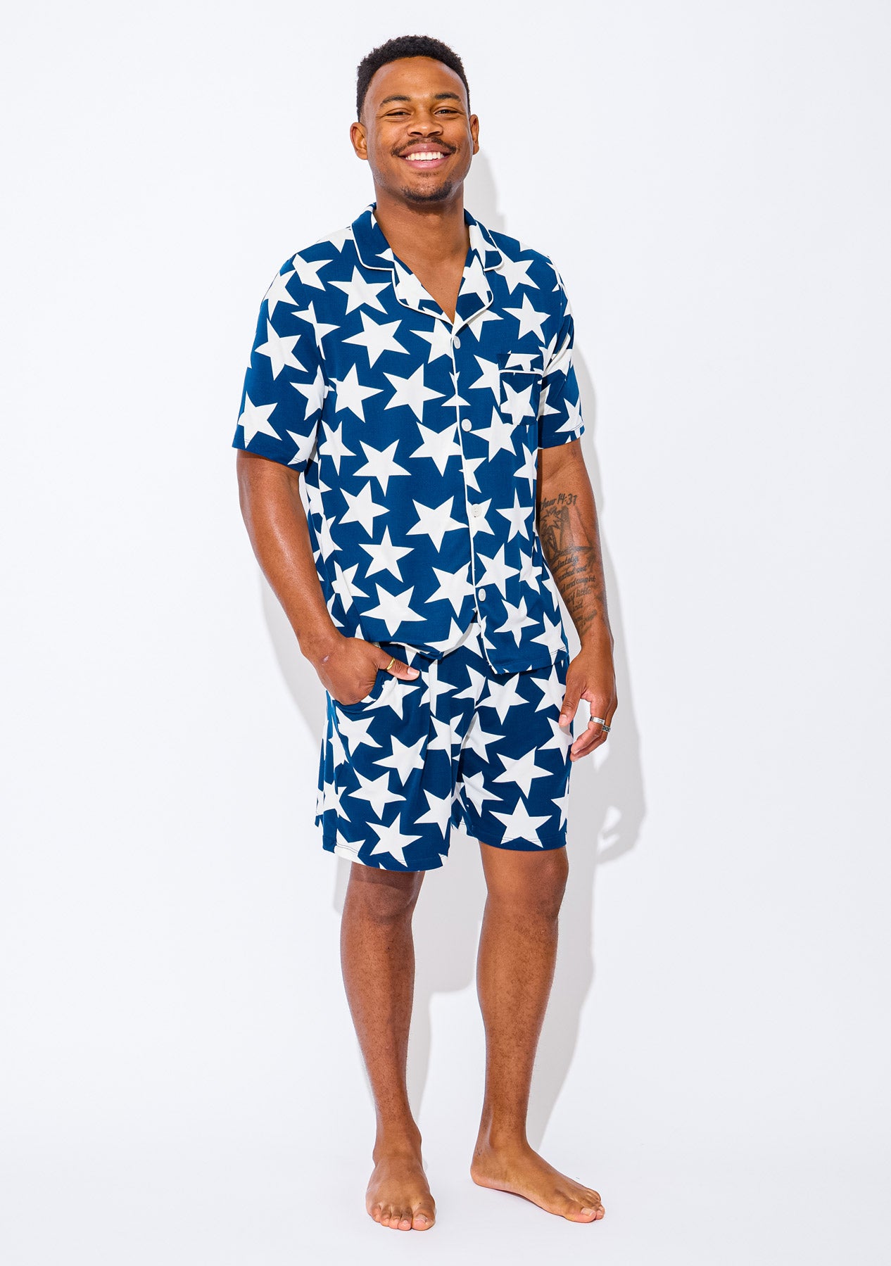 Men's - Catnapper Set (Navy White Star)