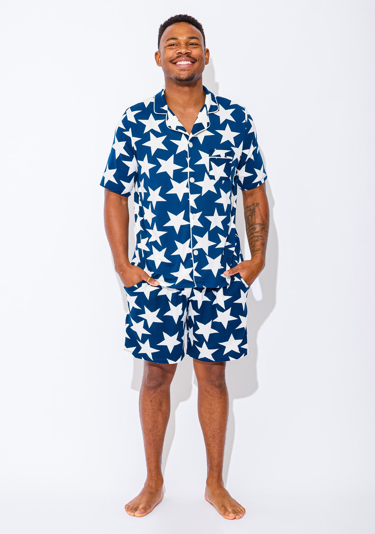 Men's - Catnapper Set (Navy White Star)