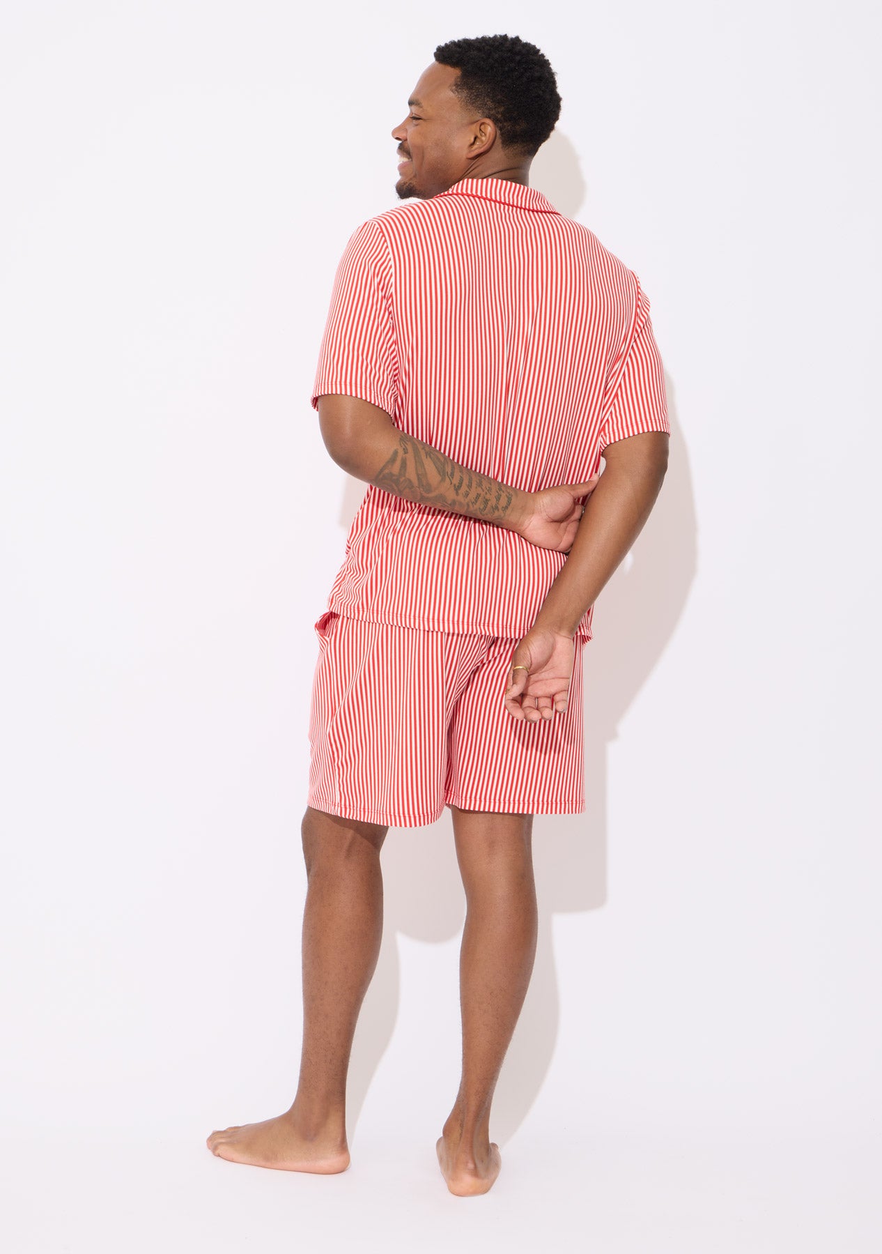 Men's - Catnapper Set (Red White Stripe)