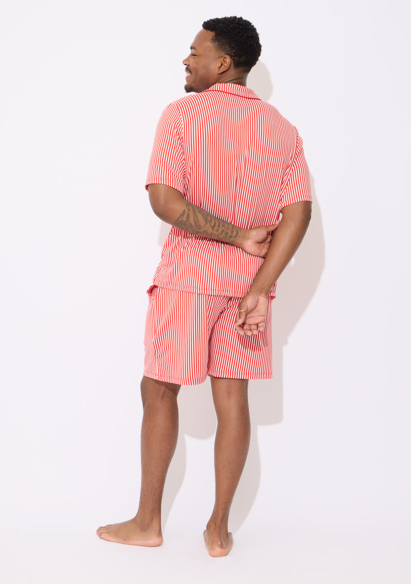 Men's - Catnapper Set (Red White Stripe)