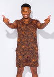 Men's - Catnapper Set (Orange Spiderweb)