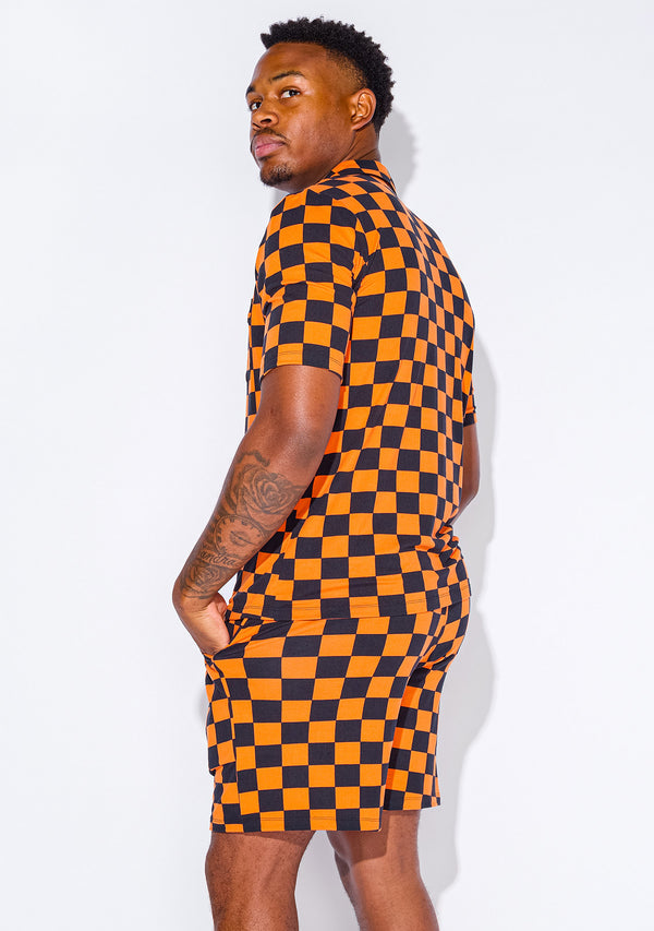 Men's - Catnapper Set (Checkmate - Orange)