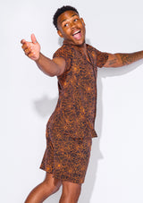 Men's - Catnapper Set (Orange Spiderweb)