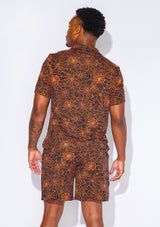 Men's - Catnapper Set (Orange Spiderweb)