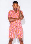 Men's - Catnapper Set - Mushroom (Pink & Orange)
