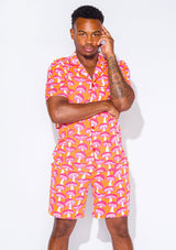 Men's - Catnapper Set - Mushroom (Pink & Orange)