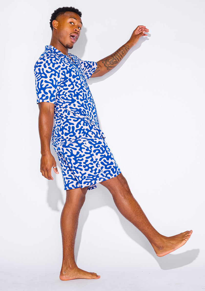 Men's - Catnapper Set - Abstract Coral (Lilac)