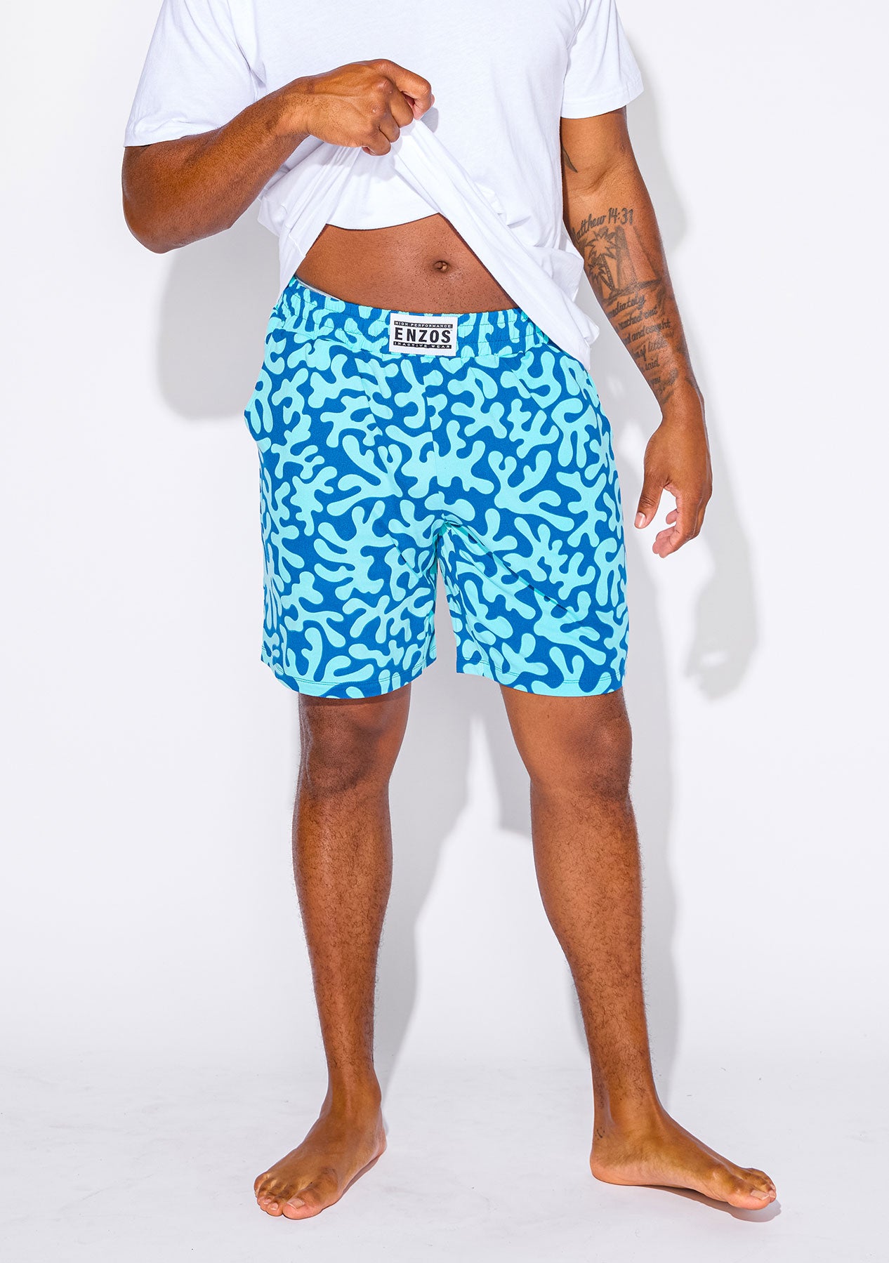 Men's - Catnapper Set - Abstract Coral (Blue)