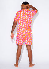 Men's - Catnapper Set - Mushroom (Pink & Orange)