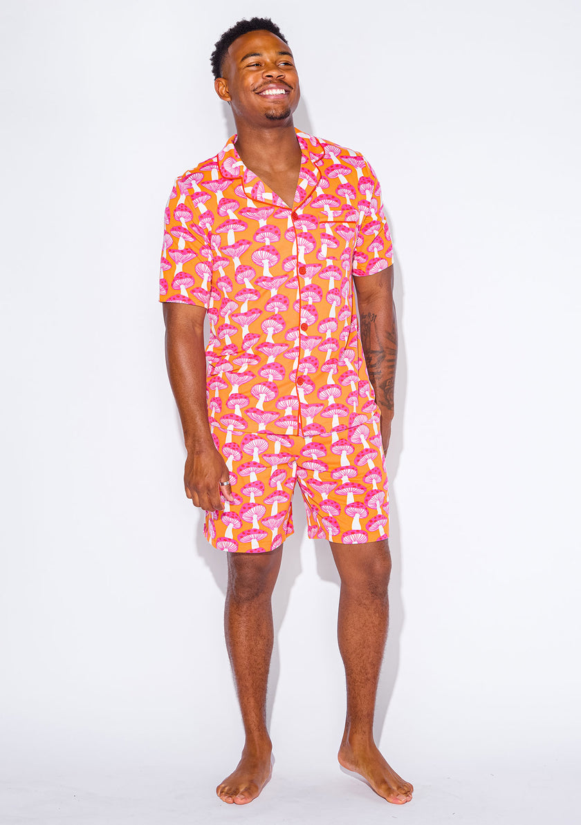 Men's - Catnapper Set - Mushroom (Pink & Orange)