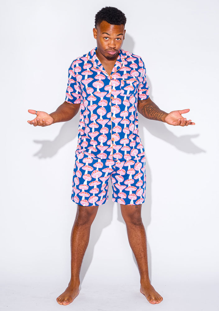 Men's - Catnapper Set - Mushroom (Blue)