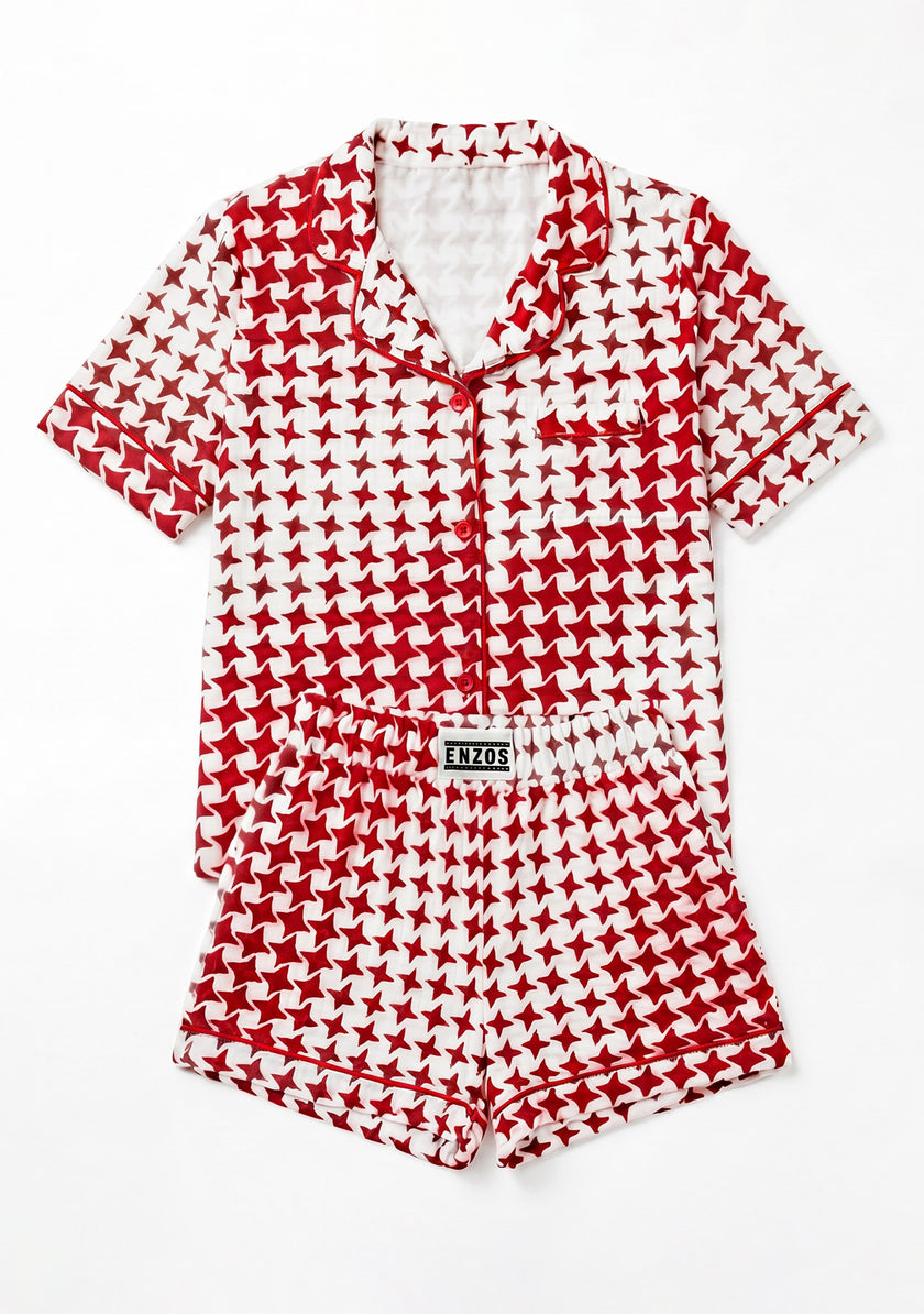 Women's - Catnapper Set (Red Gradated Stars)