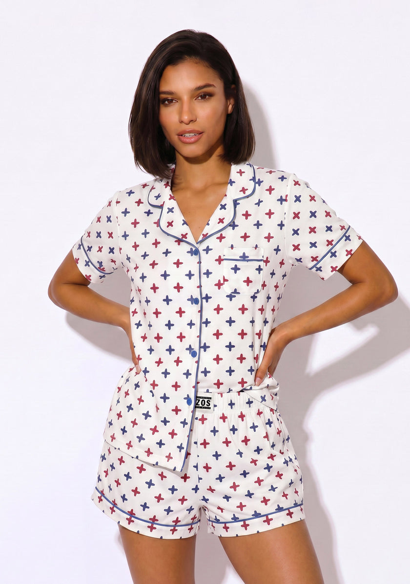 Women's - Catnapper Set (Cross Print)