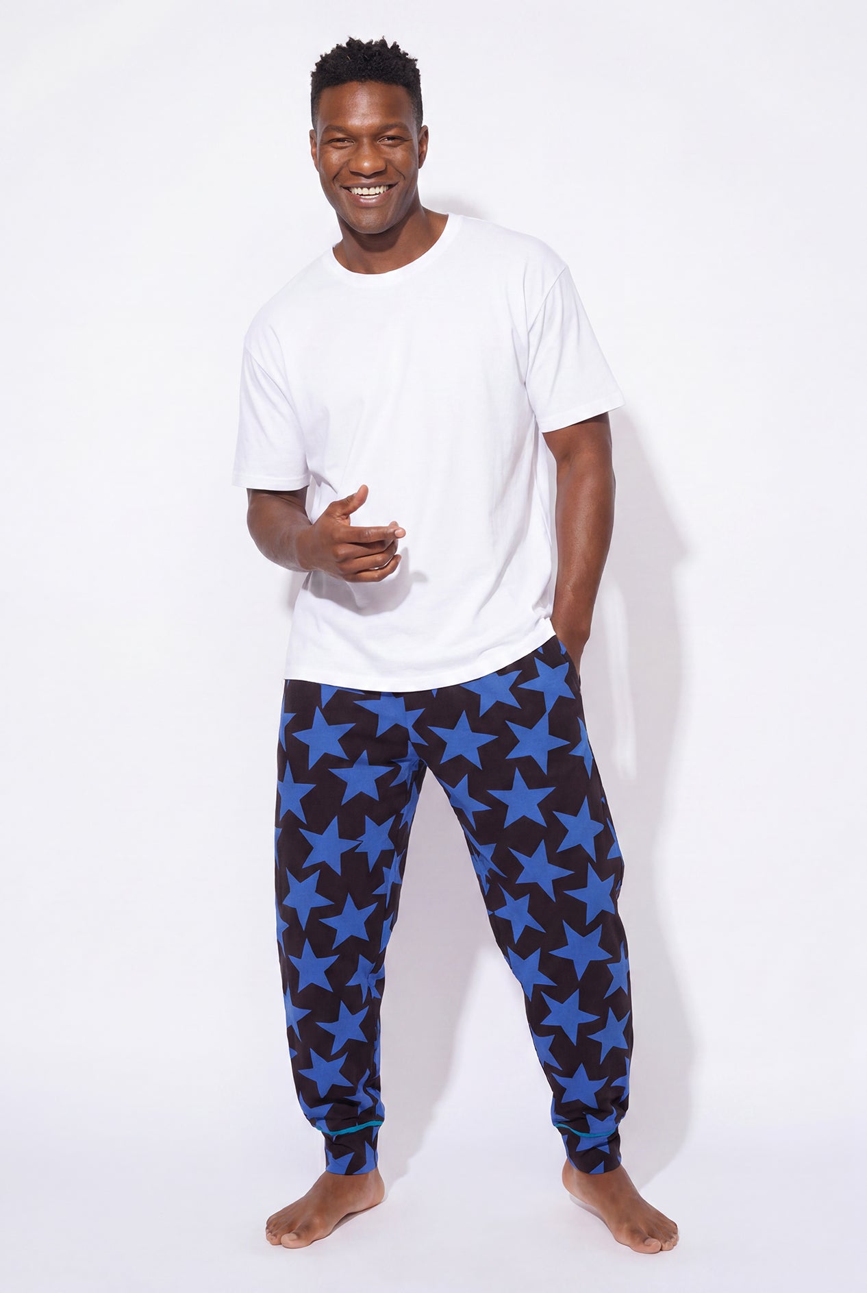 Cloud jogger performance blend (bicolor star - blue)