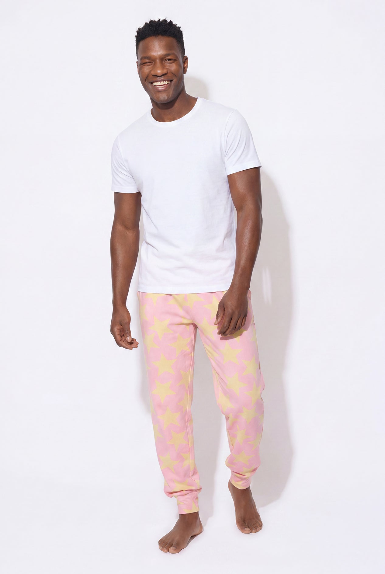Cloud jogger performance blend (bicolor star - pink)