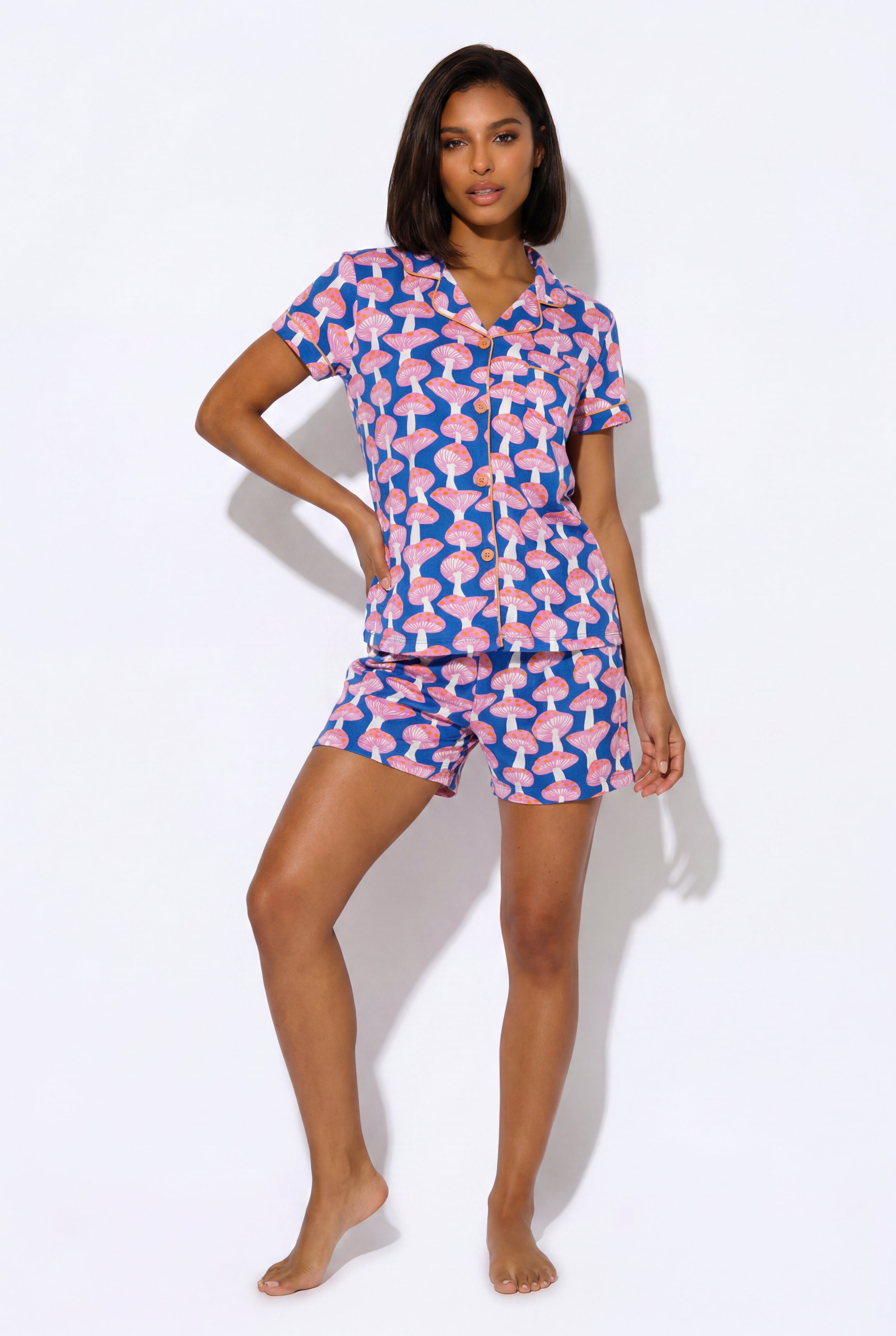 Women's - Catnapper Set - Mushroom (Blue)