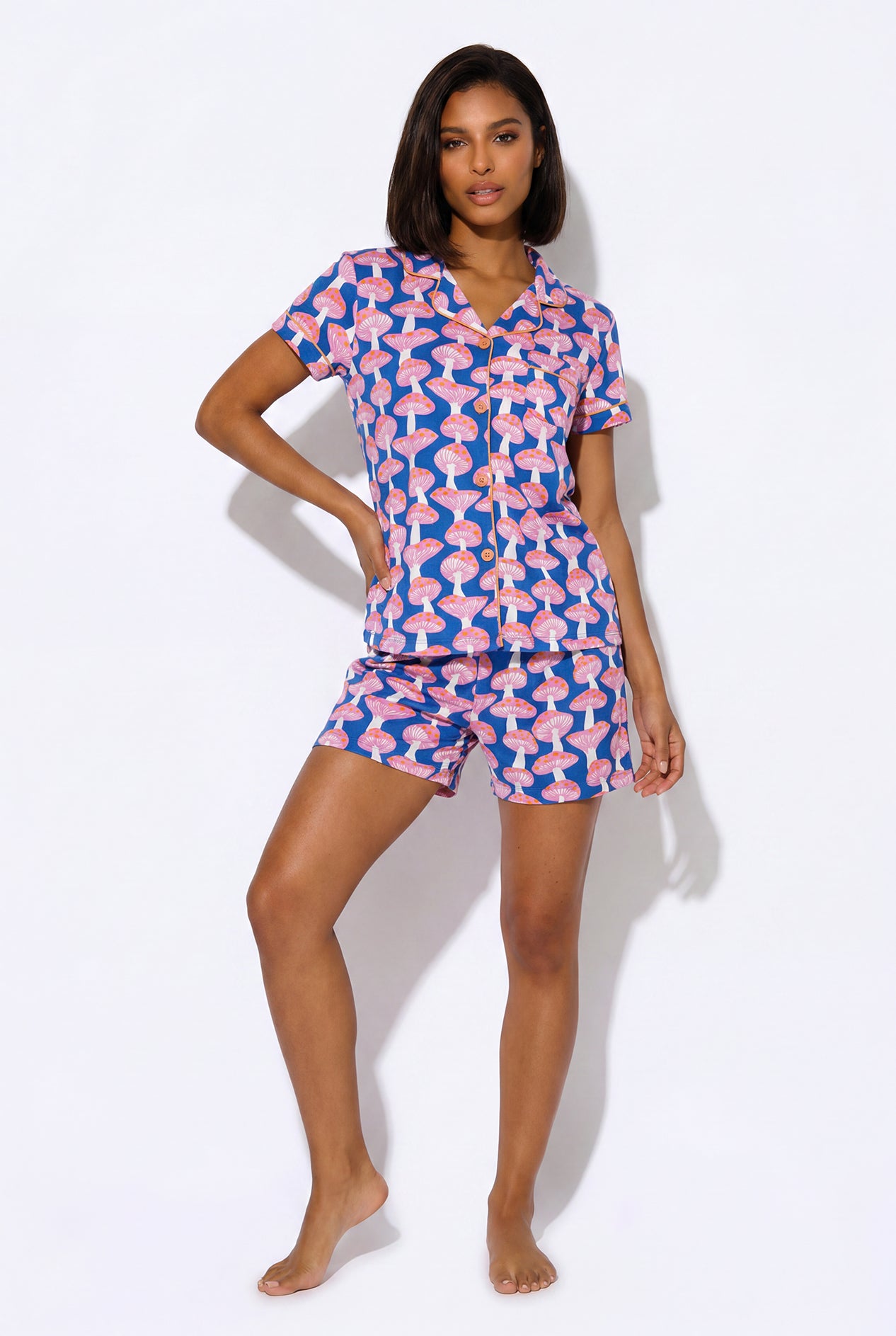 Women's - Catnapper Set - Mushroom (Blue)