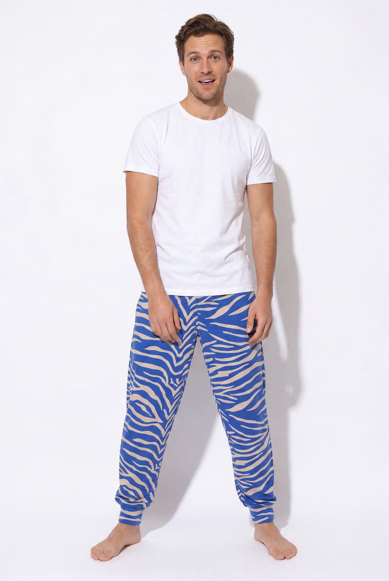 Cloud jogger performance blend (wavy zebra - blue)