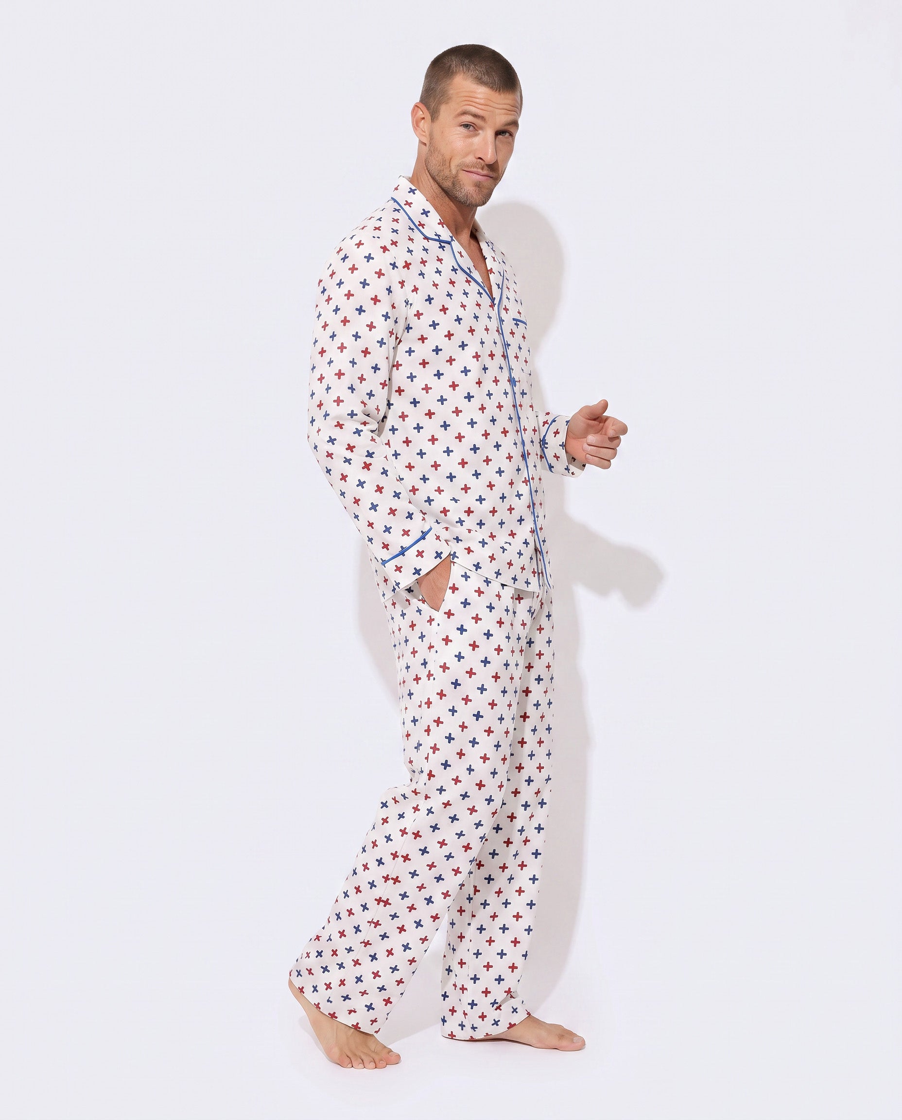 Men's - The Snoozer Set (Cross Print)