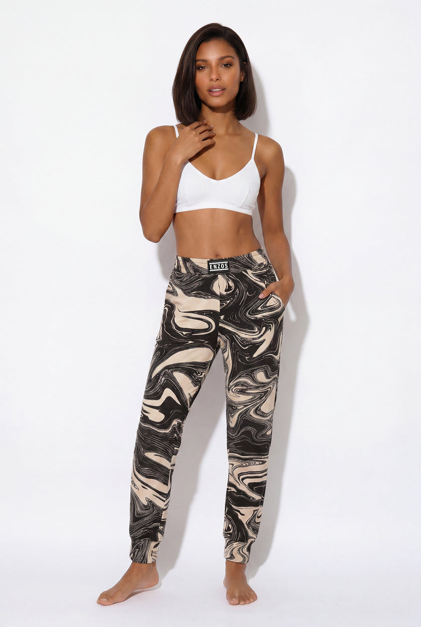 Women's - Cloud jogger performance blend (thalassa marble - black)