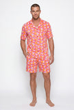 Men's - Catnapper Set - Mushroom (Pink & Orange)