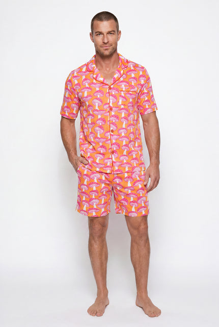 Men's - Catnapper Set - Mushroom (Pink & Orange)