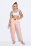 Women's bicolor star pink jogger