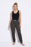 Women's checkmate black jogger