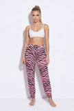 Women's wavy zebra pink jogger