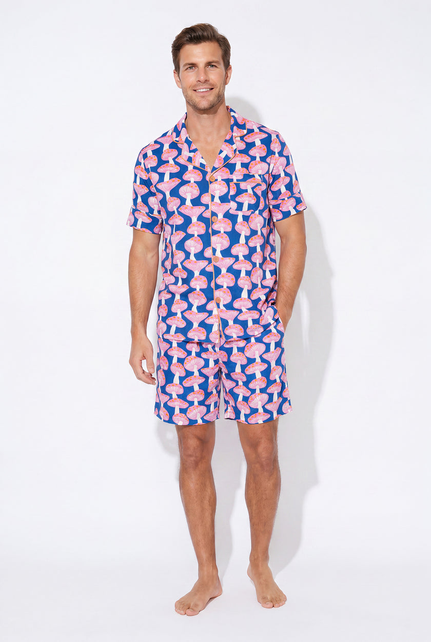 Men's - Catnapper Set - Mushroom (Blue)
