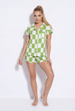 Women's - Catnapper Set - Big Check (Green Tea)