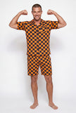 Men's - Catnapper Set (Checkmate - Orange)