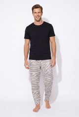 Men's - Cloud jogger performance blend (wavy zebra - gray)