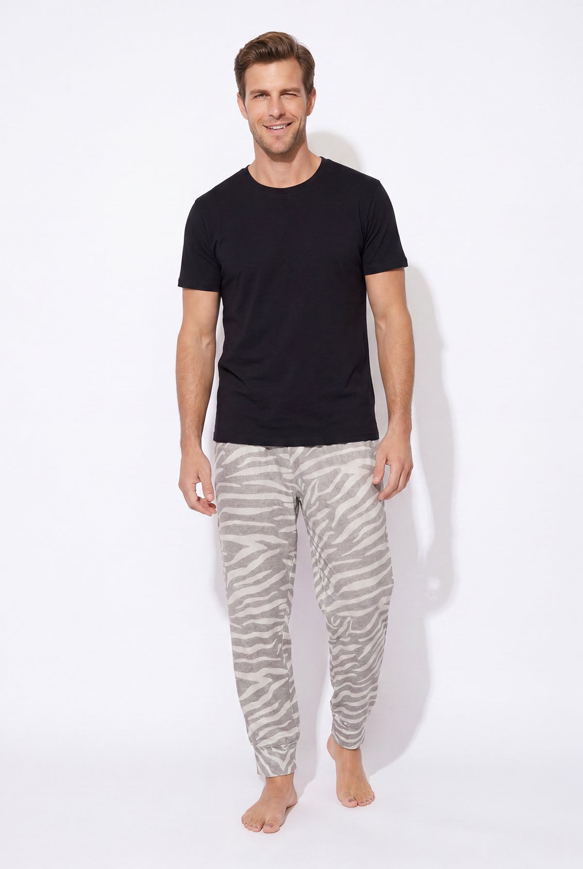 Cloud jogger performance blend (wavy zebra - gray)