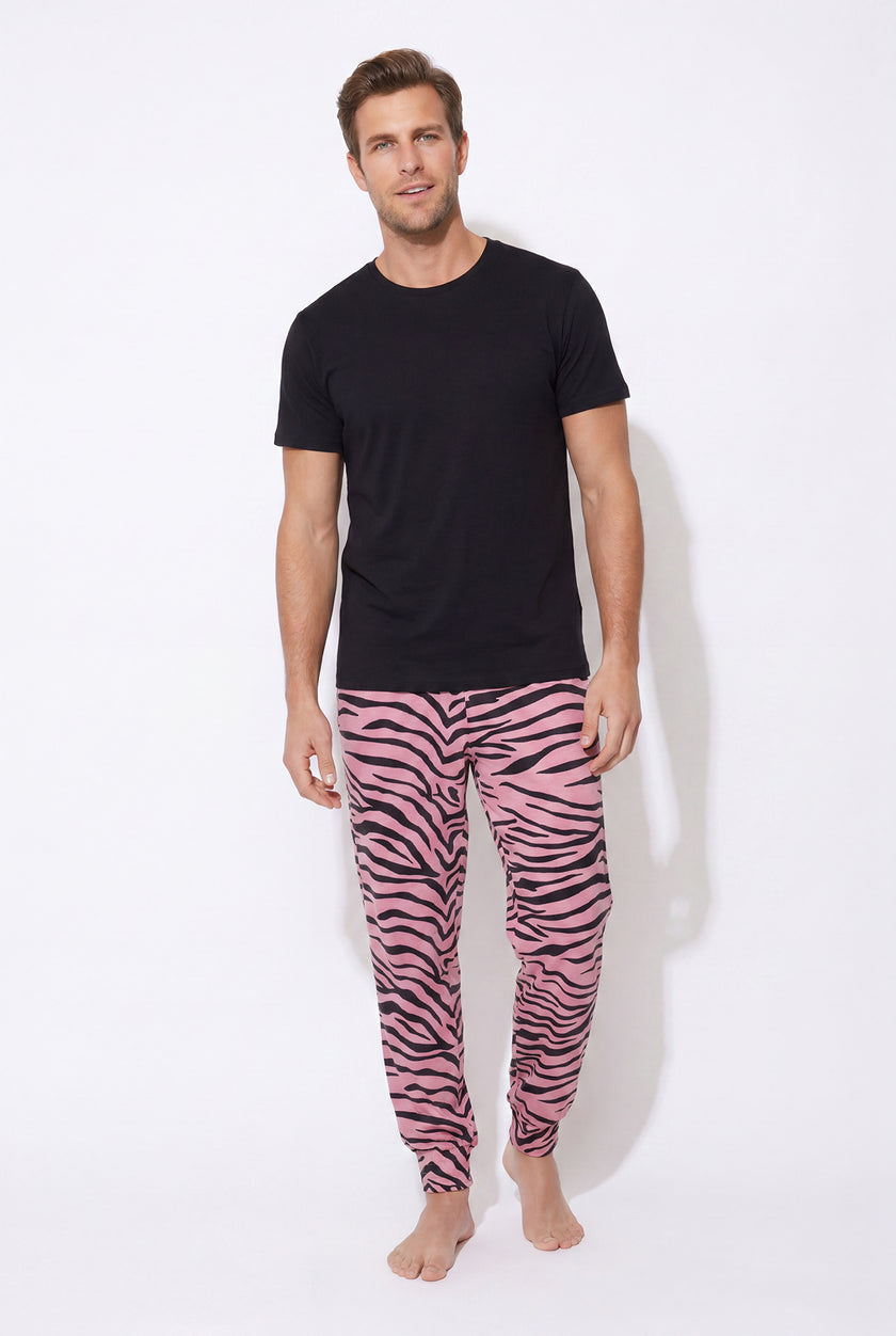 Cloud jogger performance blend (wavy zebra - pink)