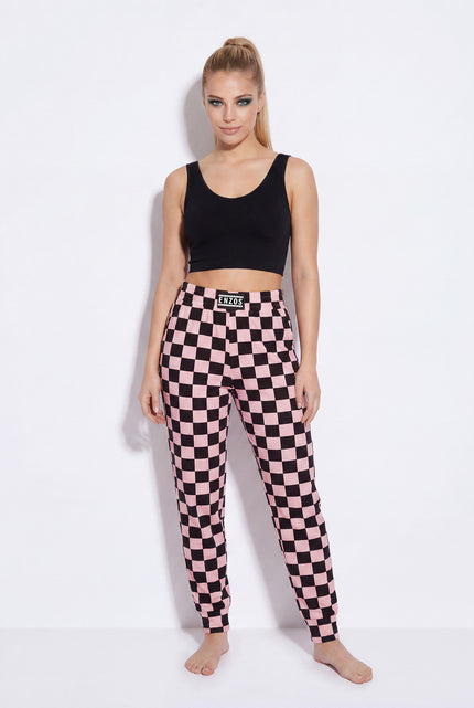 Cloud jogger performance blend (checkmate - pink)