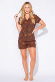 Women's - Catnapper Set (Orange Spiderweb)