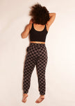Cloud jogger performance blend (checkmate - black)