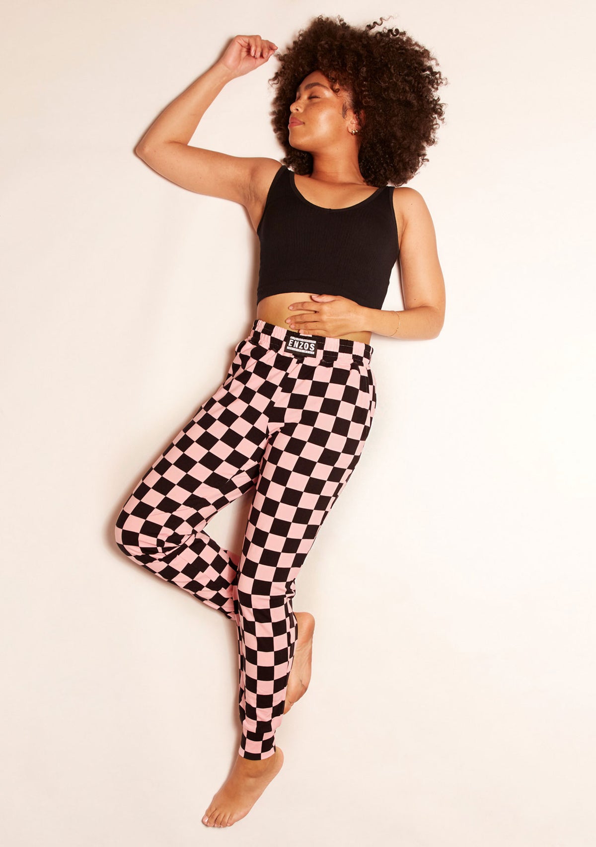 Cloud jogger performance blend (checkmate - pink)