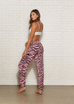 Cloud jogger performance blend (wavy zebra - pink)